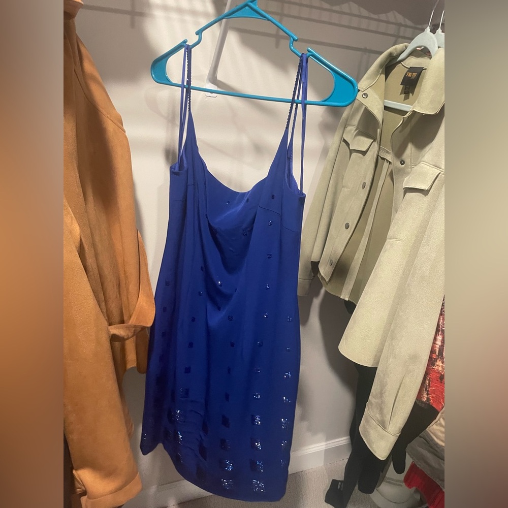 Gilar evening dress vintage, beautiful cobalt blue